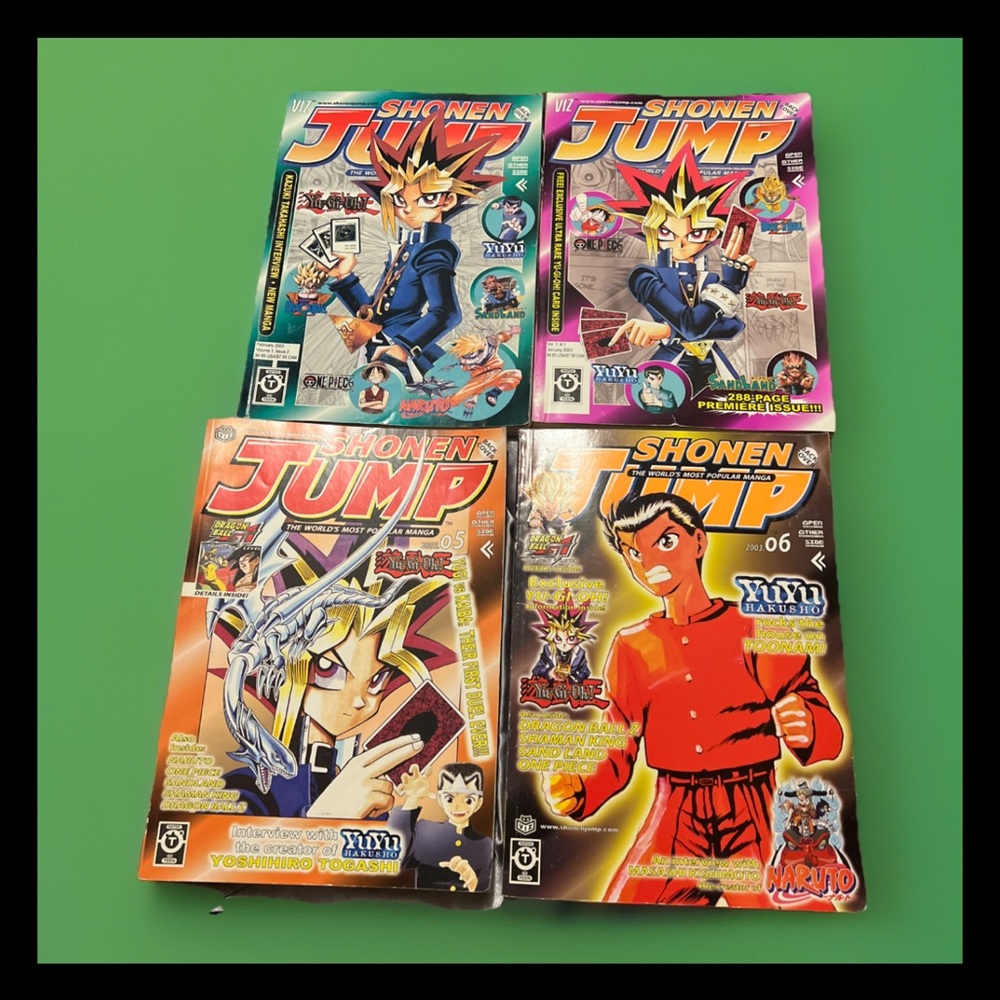 Shonen Jump 2003 Lot Anime Comic Magazines Manga Set Of 4 Vol 1-#1/2/5/6